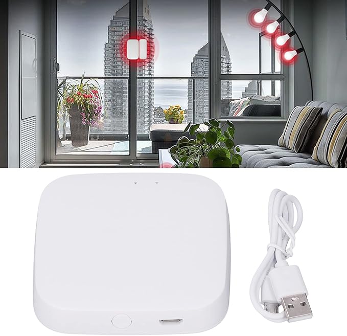 TOPINCN Gateway Keyless Entry Door Lock Remote Control Lock App Smart Door Lock Bridge Bluetooth Gateway Hub for ZigBee