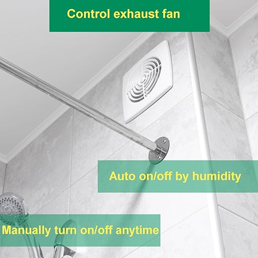 Smart Humidity Sensor Switch for Bathroom Fan by Martin Jerry | tasmota with ESP8285 2.4G WiFi chip, Fan Control for Home Assistant | Smart Home Devices via MQTT