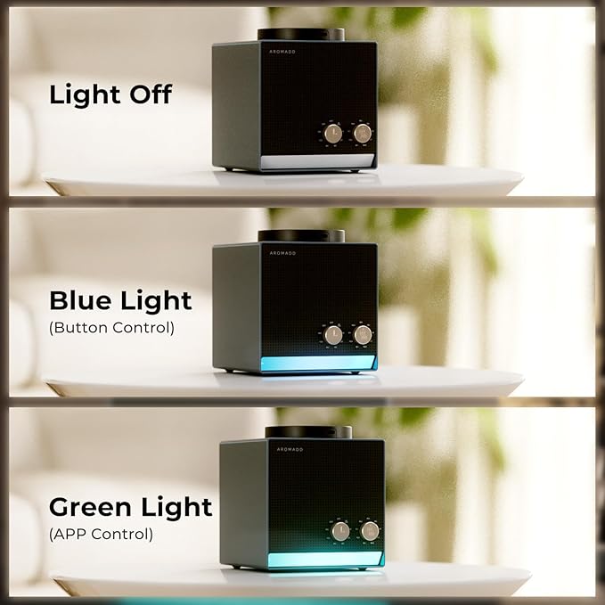 Aromadd Smart Aroma Scent Waterless Essential Oil Diffuser, Cold Air Tech Scent Air Machine for 1500 Sq Ft, 200ml Hotel Collection Diffuser for Home & Office
