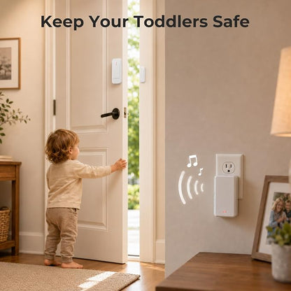 Door Chimes When Door Opens with 800 FT Range 40 Chimes & 5 Volumes