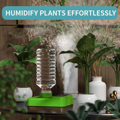 Travel Humidifier, Portable Humidifier for Plants, Bedroom, Office, Hotel or Car, Battery Operated Mini Cool Mist Humidifiers, Quiet 23dB, Auto-off, Night Light & BPA-Free, Grass-Green
