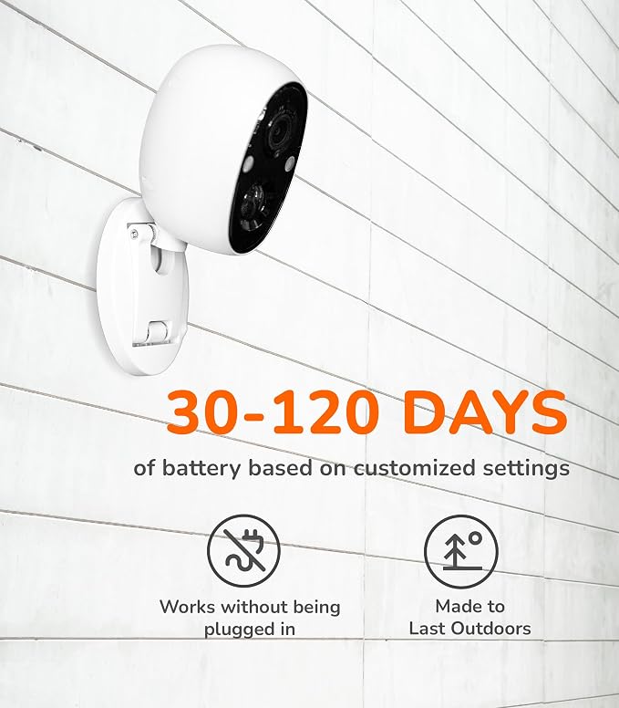 SensForge 2.5K Indoor Outdoor Battery Camera Lite, Dual-Band WiFi, Free AI Human & Pet Detection, 2-Day Cloud + Spotlight Color Night Vision, Magnetic Mount, Optional AI + Storage Upgrade