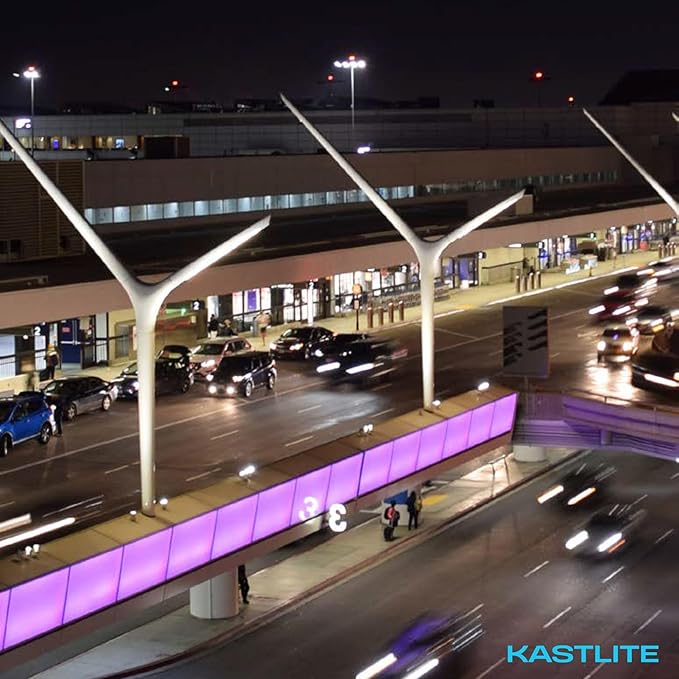 KASTLITE Outdoor SOX Lamp Replacement – 60W LED Bulb Replaces 90W | 5769 Lumens | 2200K Warm Full Spectrum | B22D Base – Long Fixture Lighting for Posts and Roadways – LED-8102-22K
