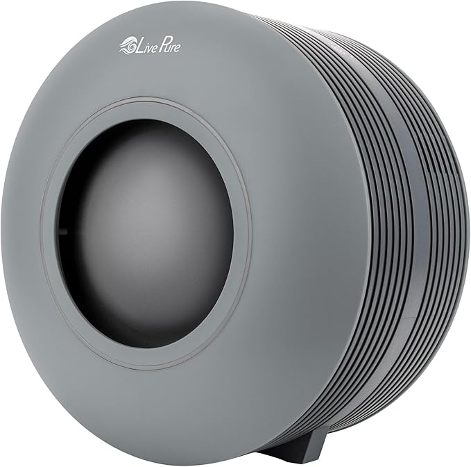 LivePure Capri Series Tabletop Air Purifier, Graphite