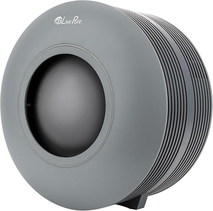 LivePure Capri Series Tabletop Air Purifier, Graphite