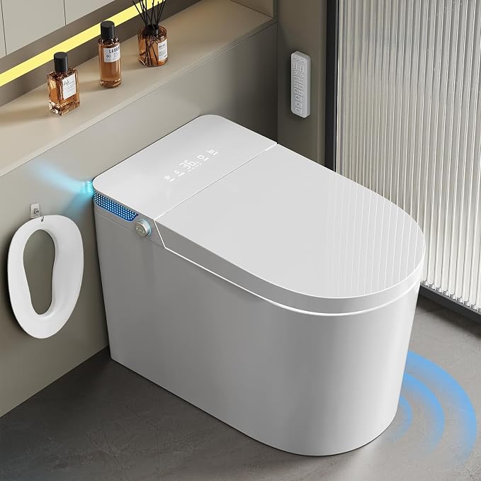 Smart Toilet with Bidet Built-in: Bidet Toilet with 5L Tank, Dual Flush
