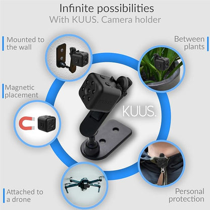 KUUS. 0.9 inch Hidden Camera, Micro Spy Camera, Small Camera, Hidden Cameras for Home. Miniature Train spy cam. Night Vision Motion Detection | Includes 32GB TF Card! | NO APP! No Wi-Fi C1PRO