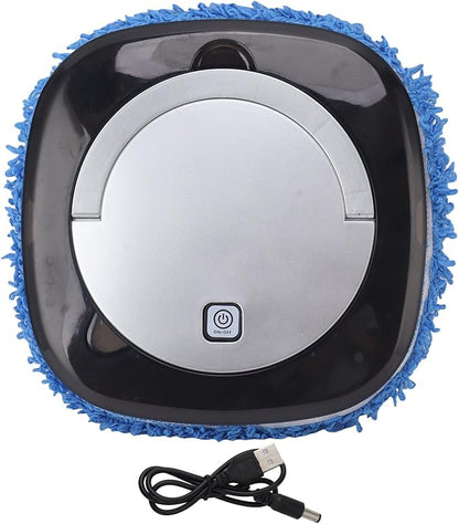 EMUKOEP Automatic Floor Mopping Robot Mopping Robot with Water Tank Vacuum and Mop Cleaning Robot (Silver)