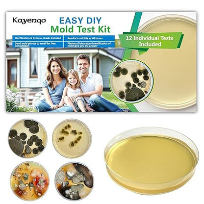 Mold Test Kit for Home - 12 Simple Detection Tests,Test HVAC System,Home Surfaces,& Indoor Air Quality Testing Kits,DIY Mold Detector at Home,Includes Detailed Mold Identification Guide,air Tester