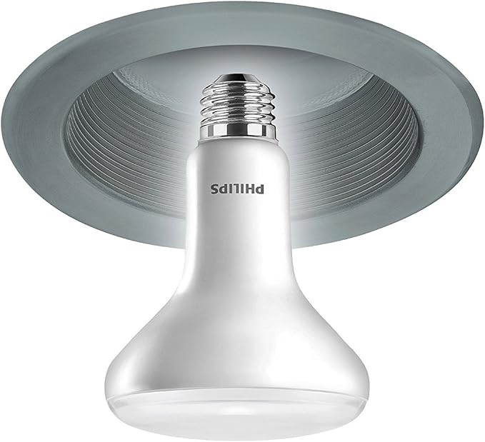Philips LED Flicker-Free BR30 Light Bulb, EyeComfort Technology, Non-Dimmable, 650 Lumen, Soft White (2700K), 9W=65W, E26 Base, 6-Pack