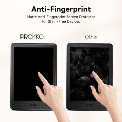 IPROKKO [2 Pack] Anti Blue Light Screen Protector for 6" Kindle 11th Gen 2024/2022 Protective Film, Eyes Friendly Easy Install Anti Glare Kindle Basic Tablet eBook Reader Screen Protector Compatible with Kobo Clara, Kobo Nia, PocketBook