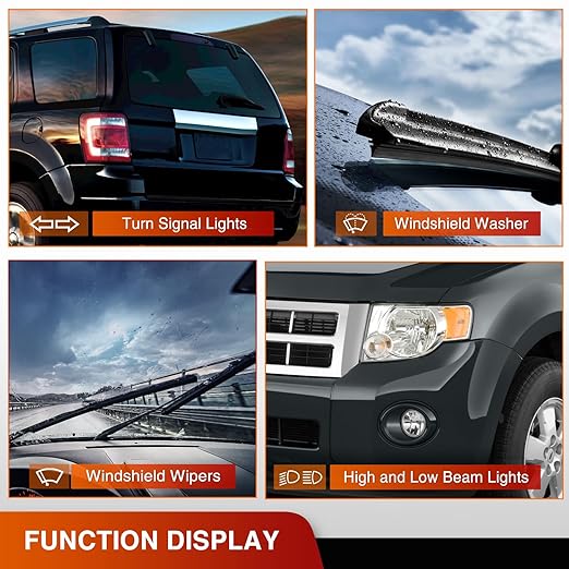 Nilight Turn Signal Switch Compatible with 2008 2009 2010 2011 2012 Ford Escape 2008-2011 Mercury Mariner 2008-2011 Mazda Tribute Windshield Wiper Combination Switches