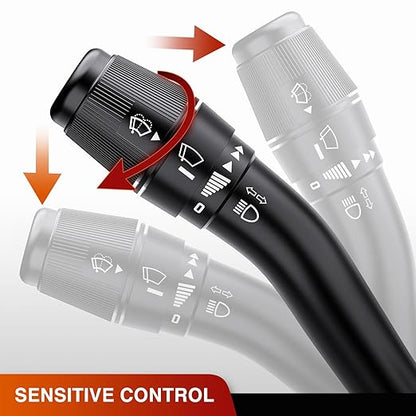Nilight Turn Signal Switch Compatible with Ford 1999 2000 2001 2002 2003 2004 F150 1999 F250 2001 F250 F350 F450 F550 Super Duty 2000-2015 F650 F750 2002-2003 Blackwood Windshield Wiper Combination