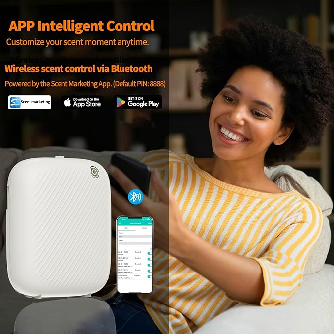 Smart Scent Air Machine Pro for Home, Waterless Essential Oil Diffuser, 400ML Cold Air Technology Scent Diffuser for Large Room and Commercial Use, Cover Up to 2000 Sq.Ft