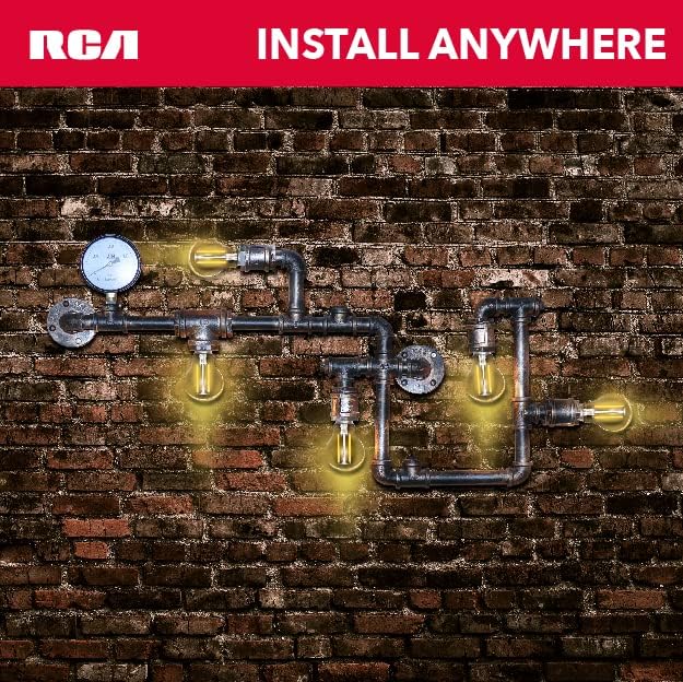RCA Smart Light Bulbs, WiFi LED Light Bulb, Tunable Dimmable A19 Amber LED Bulbs, 8W 60W Equiv, 720 Lumens, Alexa & Google Compat, Vintage LED Lights for Bedroom, Smart Home APP, No Hub Req (2)