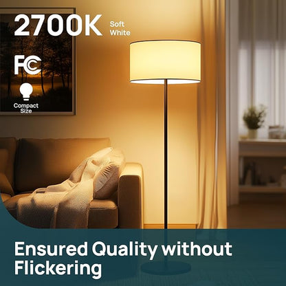 Linkind A19 LED Light Bulbs, 60W Equivalent, 8.5W Energy Efficient, 2700K Soft White Light Bulbs, 800 Lumens Non-Dimmable Bulbs, E26 Standard Base for Bedroom Home Office, 24 Packs
