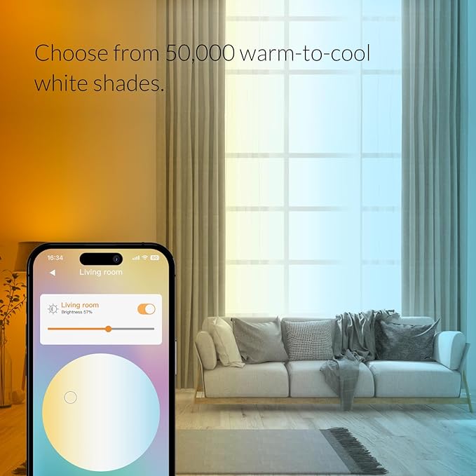 ERIA Smart Candelabra Bulbs, ZigBee Tunable White, Works with AduroSmart, Hue*, SmartThings, Amazon Echo (4th Gen), Alexa, HA, Google Assistant (2-Pack)