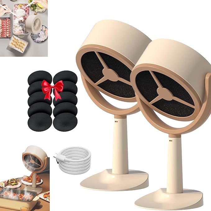 The High Fan for Smoking,Smoke Away Purifier Fan,Smoke Fan For Smoking Indoors,Smoke Purifier For Smoking Indoors,Smoke Away Purifier,Smoke Absorber For Smoking Indoors (2PCS-Rechargeable model)