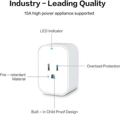 Aqara Smart Plug Plus Smart Light Switch (With Neutral, Single Rocker), with Energy Monitoring, Scheduling and Voice Control, Compatible with Alexa, Google Assistant, IFTTT, and Apple HomeKit