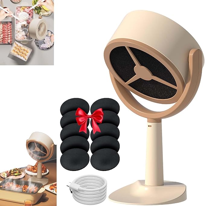High Fan for Smoking - Smoke Away Purifier and Absorber for Indoor Use (1PCS-Rechargeable Model)