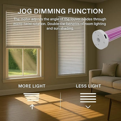 Smart Roller Shade Motor ZigBee 3.0 for 1.5" Tube, DIY Motorized Blinds Retrofit Kit with Remote, Rechargeable Battery, Compatible with Alexa Google Home Tuya (1.1N.m Torque for 30rpm/min)