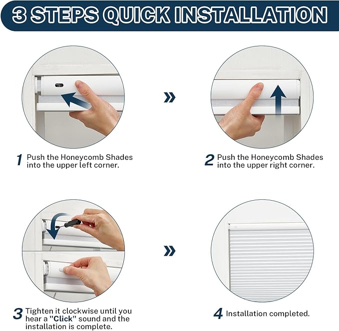 Motorized No Drill Cordless Cellular Shades, 1.5" Smart Electric Honeycomb Blind with Remote Control, Automatic No Drill Cellular Shades for Home and Office Indoor Window, Blackout Grey