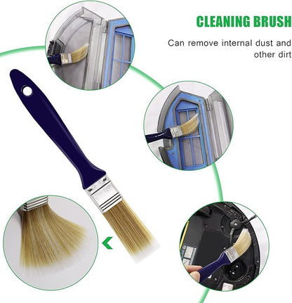 Midukit Vacuum Attachments Accessories for Robot Vacuum Cleaner,Cleaning Brush roll Cleaning Tool Replacement Parts, Part kit Tool for Vacuums Cleaner Replacement Include Vacuum Cleaning Cloth