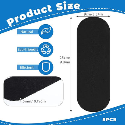 Ceiling Fan Filters for Blades, 5pcs Activated Coconut Shell Carbon Ceiling Fan Air Purifier Pads, Universal Easily Sticks Unscented Ceilings Fans Air Purifier Pads for Home Office Common Household