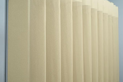 Motorized Sheer Vertical Blinds with Remote, Light Filtering Vertical Blind Sliding Door Blinds Remote Control Blinds for Sliding Glass Door Customize, Beige