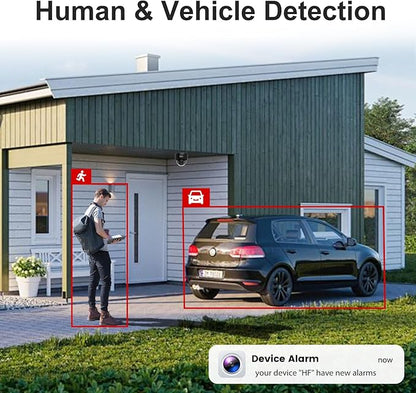 Anpviz 4K Black Dome PoE Security Camera System for Commercial Home Store Office, 12x 8MP Wired Dome IP Cameras, 12MP 4K PoE NVR with 4TB HDD, AI Human & Vehicle Detection, IR Night Vision (U Series)