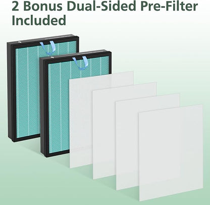 Vital 200S Smoke Remover Replacement Filter for LEVOIT Vital 200S and Vital 200S-P Air Purifier, High-Efficiency Activated Carbon Filter, Vital 200S-RF-SR