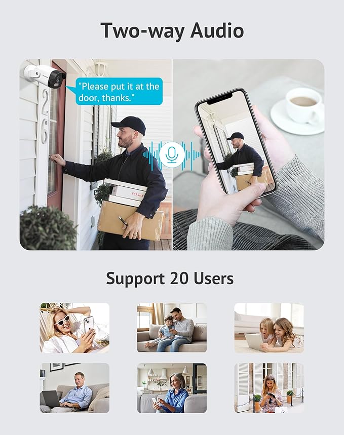 LaView 2K Security Camera Outdoor with Color Night Vision,3MP Wired Cameras for Home Security,IP65 Waterproof Camera, 24/7 Live Video,2 Way Audio,Cloud Storage/SD Slot,Compatible with Alexa