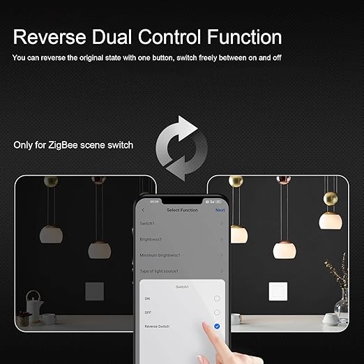 3 Gang Smart Control Panel APP Timing Intelligent Switch Panel Rebound Type AC100‑240V (White)