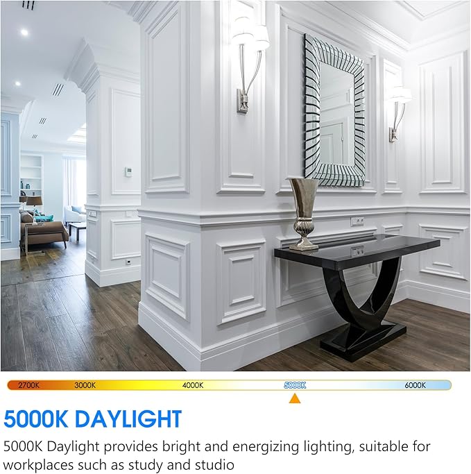 2 Pack 150 Watt Equivalent LED Bulb, Dimmable Super Bright Light Bulb 2600LM, Daylight 5000K, A21 LED Light Bulb, E26 Standard Base, UL Listed, Damp Rated, LED Bulb for Living Room Bedroom Home Office