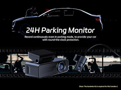 Pelsee P1 Duo 4K Dash Cam Front and Rear, 64GB SD Card, 4K+1080P Dual Dash Camera for Cars, Wi-Fi & App Control, 1.5’’IPS Display Car Camera, Voice Control, Night Vision, 24H Parking Mode, G-Sensor