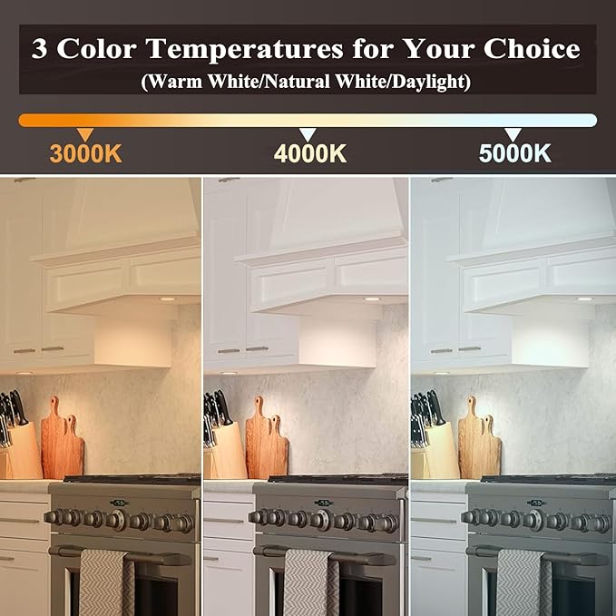 M GU10 3 Color Temperature LED Bulbs 3000K/5000K/4000K,5W(50W Equivalent),600LM, 3CCT Color Changing Flood Light Bulb for Recessed Lighting,10 Pack