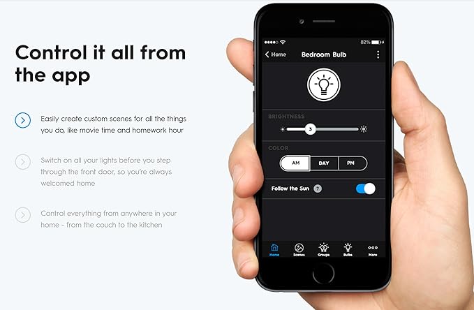 C by GE A19 C-Sleep Smart LED Light Bulb by GE Lighting, 2-Pack, Works with Alexa