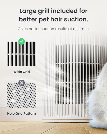 SwitchBot Air Purifiers for Home Large Room with Matter Up to 3620 ft², 20dB, Washable Pre-filter, Pet Mode, RGB Colors, Aromatherapy, Work with HomeKit, Google Home, Alexa, Floor Model-White