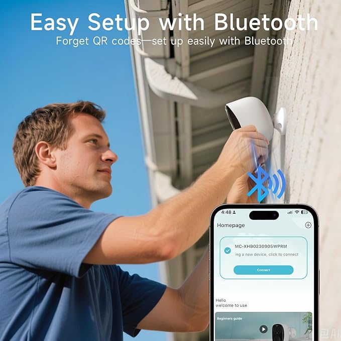 ELECCTV 5G/2.4G WiFi Security Cameras Wireless Outdoor, 2K Battery Powered WiFi Cameras with AI Motion Detection Spotlight Siren,Color Night Vision, 2-Way Talk, IP65, Cloud/SD Storage, Works w/Alexa