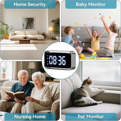 Wireless-Security-Camera, 4K Real Full HD Nanny Cam for Home Security, Night Vision & Motion Detection Alerts, Security Recording with Mobile Phone App, Support 2.4G and 5G