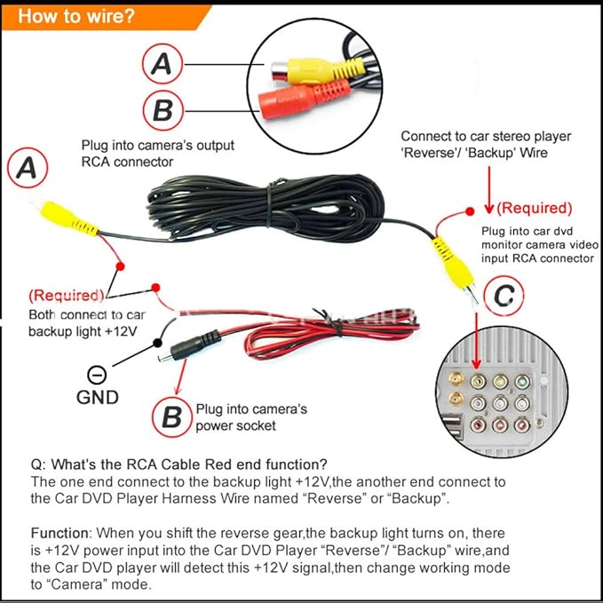 Vehicle License Plate Backup Camera, LED Night Vision Car Rear View Reverse Camera Number Plate Light License s for Ford Transit MK6 2000-2006 / MK7 2007-2013