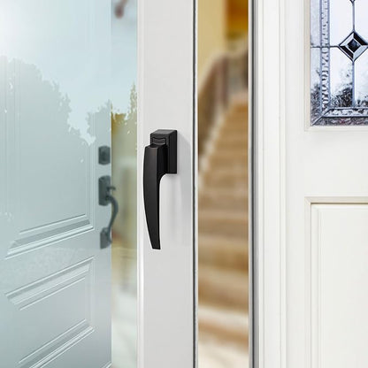 Ideal Security Model 1994 VP Pull Handle Set for Storm and Screen Doors, Fits 1 to 2-1/8 inches Thick Doors, Matte Black