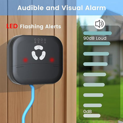 Smart WiFi High Sump Pump Alarm, Built-in Backup Battery, Float Switch Water Level Alarm, Free App Notifications, 90dB Siren, IP44 Splash-Proof, for Basement, Septic Tank, Sump Pit