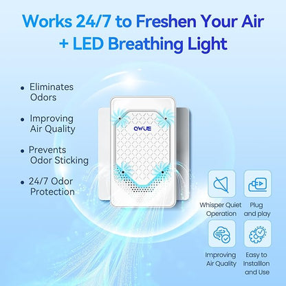 6Pack Air Ionizer for Home Negative Ion Air Purifier Plug In, Mini Filterless Air Freshener Quiet Air Cleaner Portable Air Purifiers Odors Smoke for Home Office, Bedroom, Bathroom