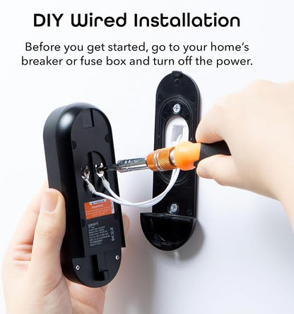 Geeni Smart Video Doorbell, 1080p HD, Night Vision, Wired Installation