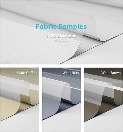 Motorized Zebra Blinds with Remote Fabric Sample
