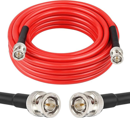 XRDS -RF 12G SDI Cable 20FT 3G/6G/12G 75ohm RG6 BNC Cable Supports HD-SDI/3G/6G-SDI/4K for Video Security Camera SDI Converter