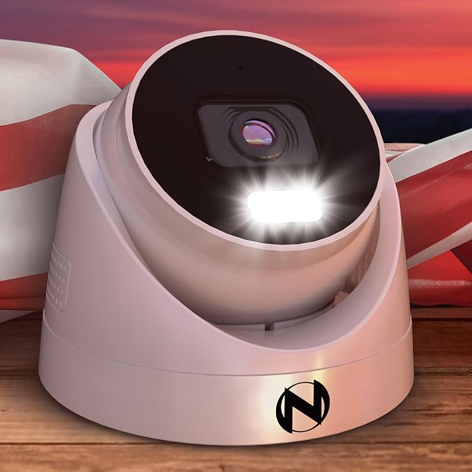 Night Owl Add On Wired IP 4K HD Indoor/Outdoor Deterrence Dome Cameras with 2-Way Audio (2 Pack)