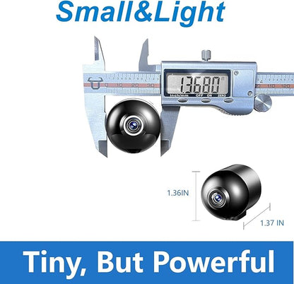 Tiniest WiFi Battery Camera,Ultra Mini Camera,Pocket-Sized,HD4K Video Live surveillance,No Need Wifi Camera,Nanny Cam,Smart Alerts Home Baby Monitor,Pet Monitoring with Night Vision,Motion Detection