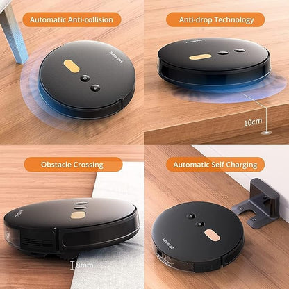 2-in-1 Robot Vacuum and Mop Combo - Robot Vacuum Cleaner with Air Aromatherapy, 8000Pa Super Suction, APP & Alexa Control, Self-Charging, Maps Multiple Floors, Ideal for Pet Hair/Carpets/Hard Floors